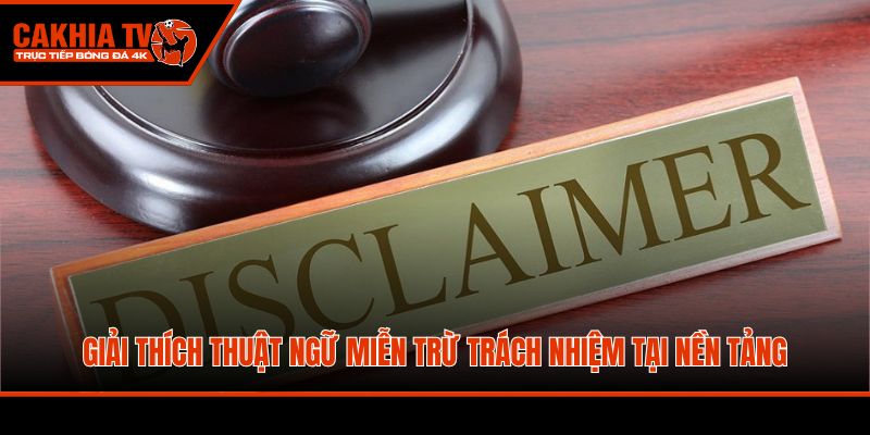 Giải thích thuật ngữ miễn trừ trách nhiệm tại nền tảng